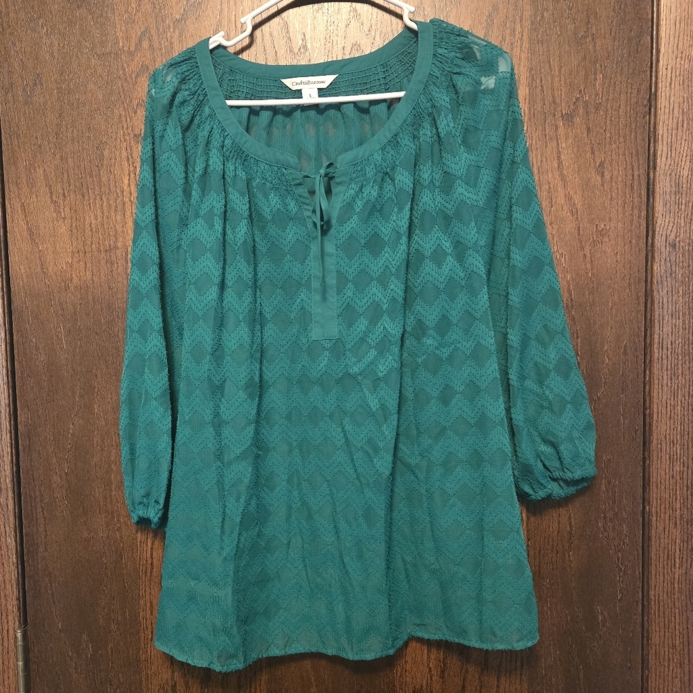 Croft & Barrow Sheer Blouse